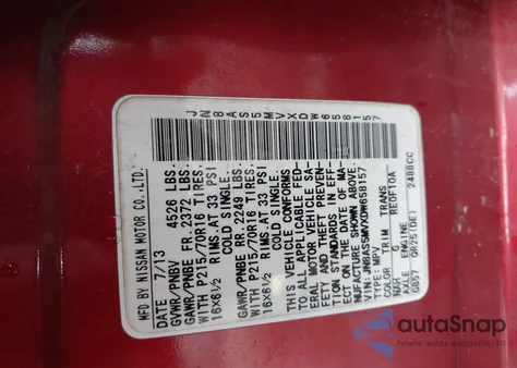 2013 Nissan Rogue S from USA, damaged, VIN JN8AS5MVXDW658157